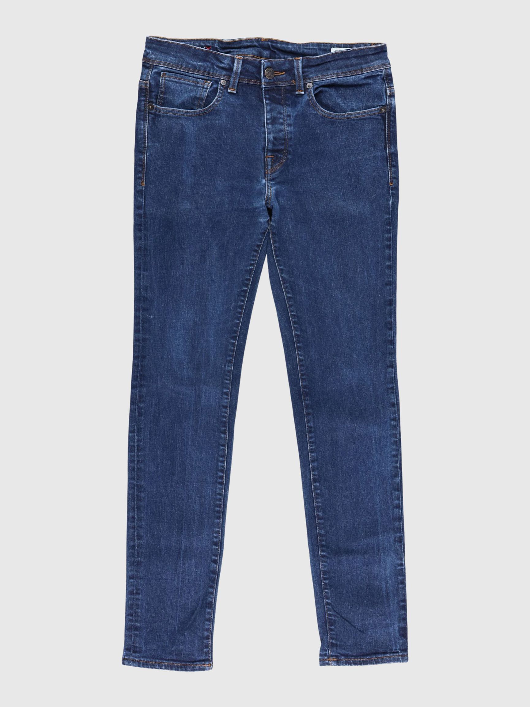 1002 - STRAIGHT FIT JEANS, Dark Blue Denim, highres