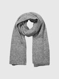 Selected GERIPPTES WOLLGEMISCH SCHAL, Medium Grey Melange, highres - 16091496_MediumGreyMelange_001.jpg