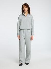 VIDE BEN SWEATBUKSER, Light Grey Melange, highres