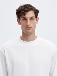 LOOSE FIT LONGSLEEVE, Bright White, highres