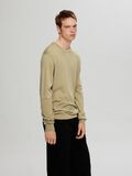 Selected 100% MERINO WOOL CREWNECK JUMPER, Kelp, highres - 16094647_Kelp_008.jpg