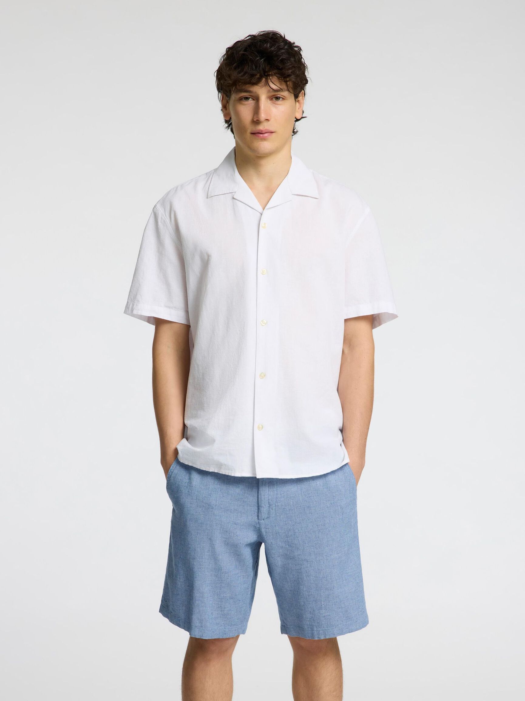 COMFORT FIT SHORTS, Cashmere Blue, highres