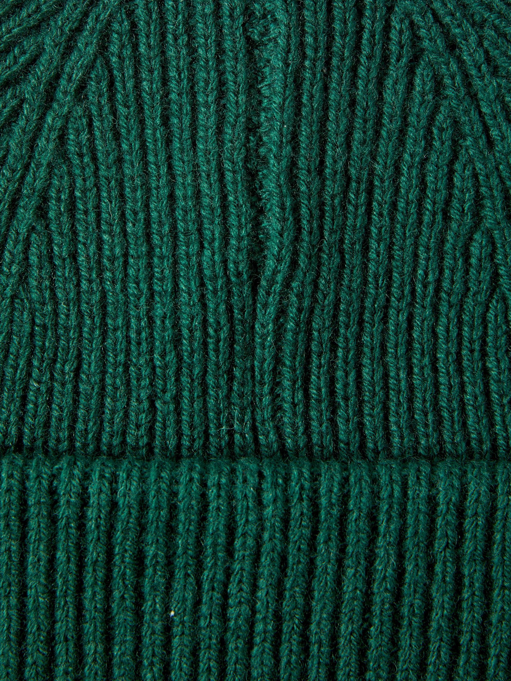 100% MERINO WOOL BEANIE, Dark Green, highres