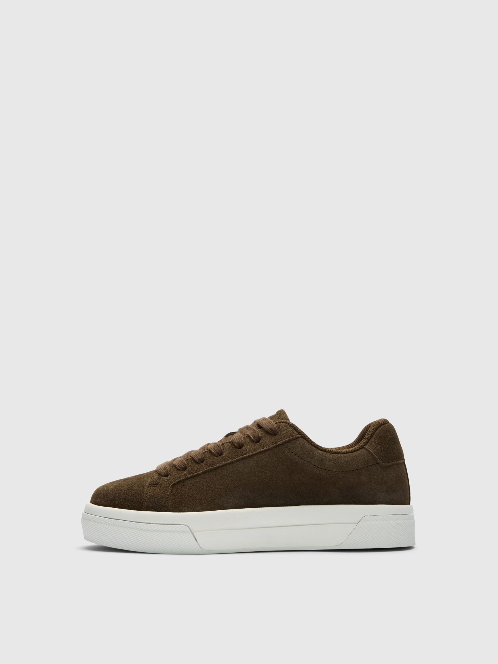 SUEDE CHUNKY SOLE TRAINERS, Chocolate Chip, highres