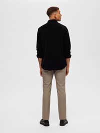 CORDUROY SHIRT, Black, highres