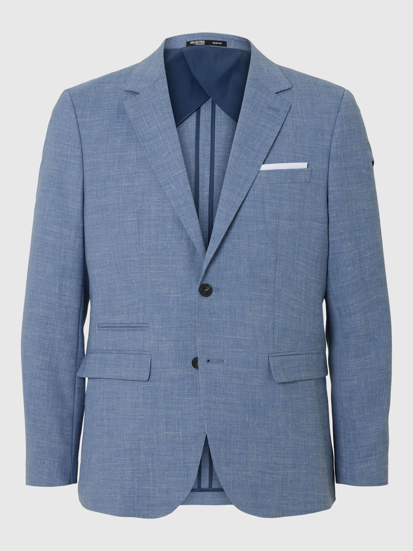 SLIM FIT EINREIHIGER BLAZER, Stonewash, highres