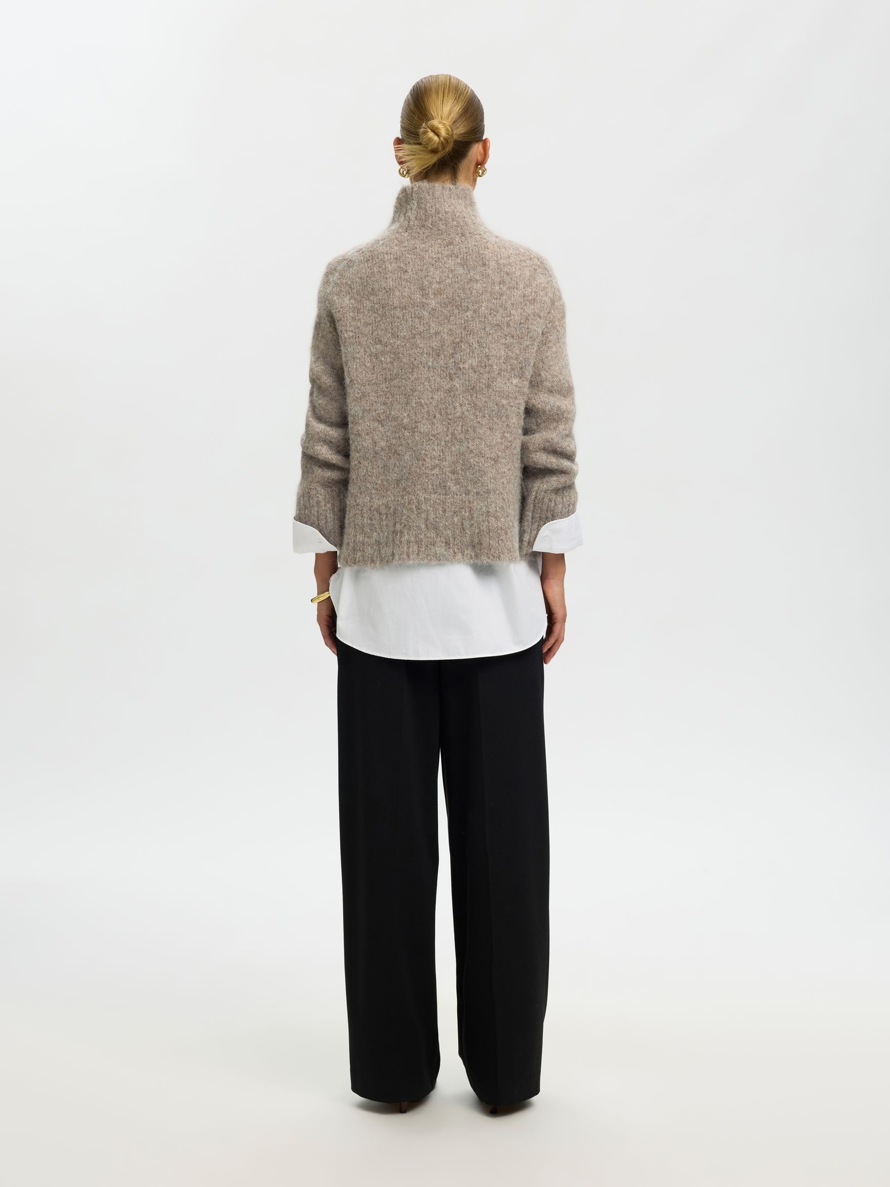 SWETER Z PÓŁGOLFEM, Steel Gray, highres