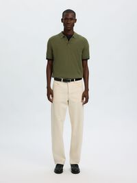 KNITTED POLO SHIRT, Kalamata, highres