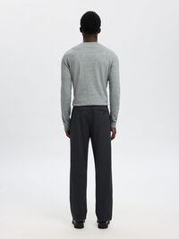 196 PANTALON DROIT, Dark Grey, highres