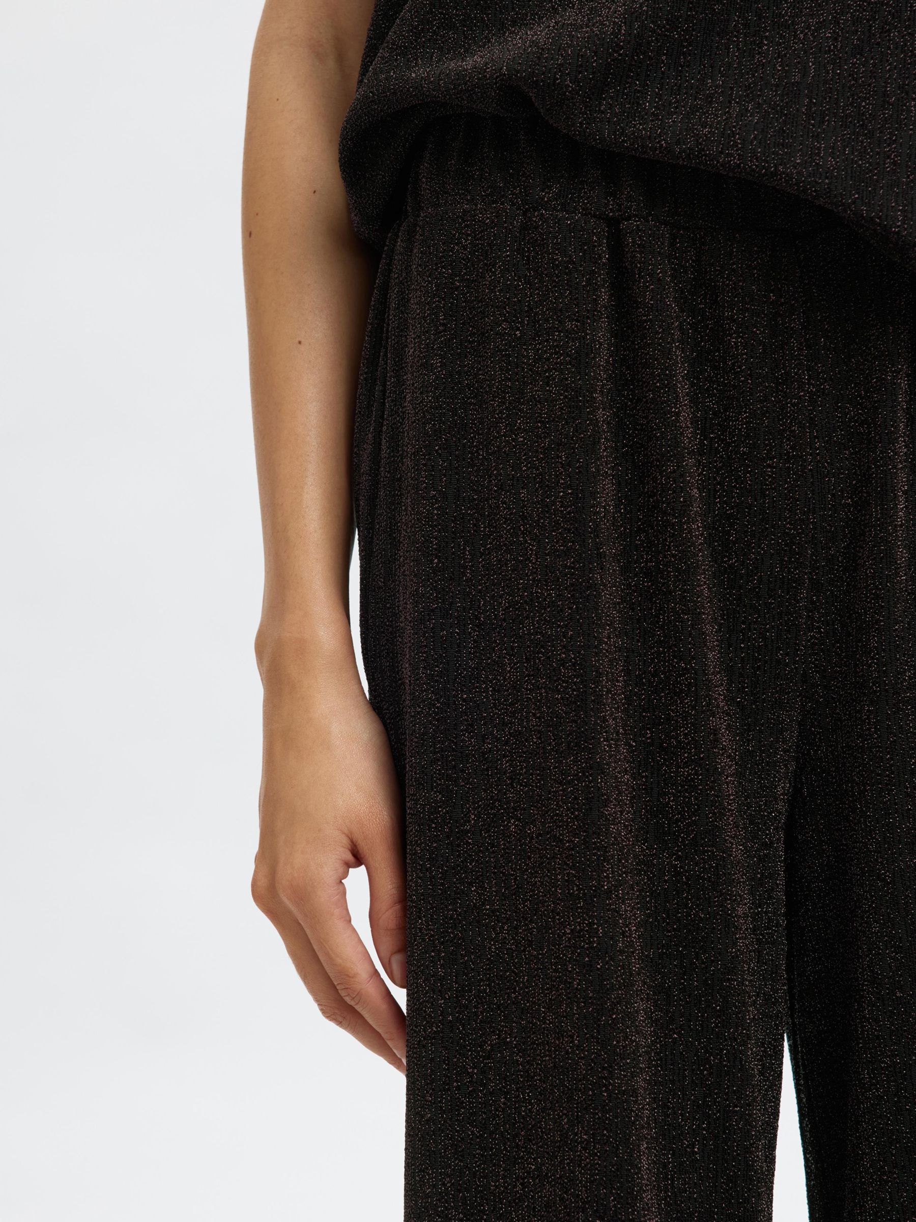 GLITTER BYXOR MED HÖG MIDJA, Delicioso, highres