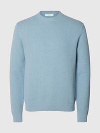 CREWNECK JUMPER, Dusty Blue, highres