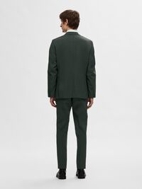SLIM FIT WOOL BLEND BLAZER, Dark Green, highres