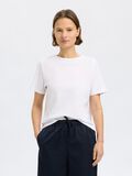 Selected DETAILED 100% BAUMWOLL T-SHIRT, Bright White, highres - 16097834_BrightWhite_003.jpg