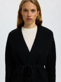 WOLMIX GEBREID VEST, Black, highres