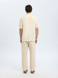 PRINTED SHORT SLEEVED SHIRT, Egret, highres
