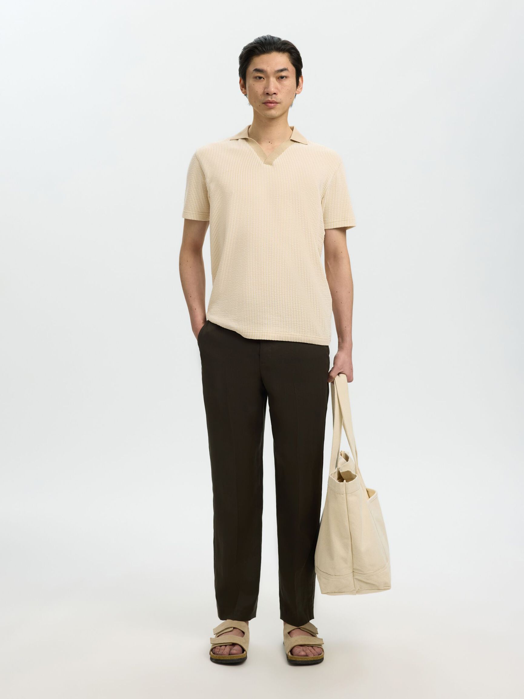 REGULAR FIT POLO SHIRT, Birch, highres
