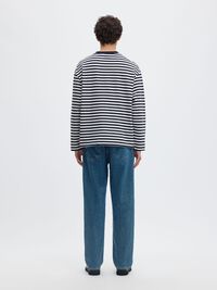 RELAXED FIT LONG-SLEEVED T-SHIRT, Sky Captain, highres