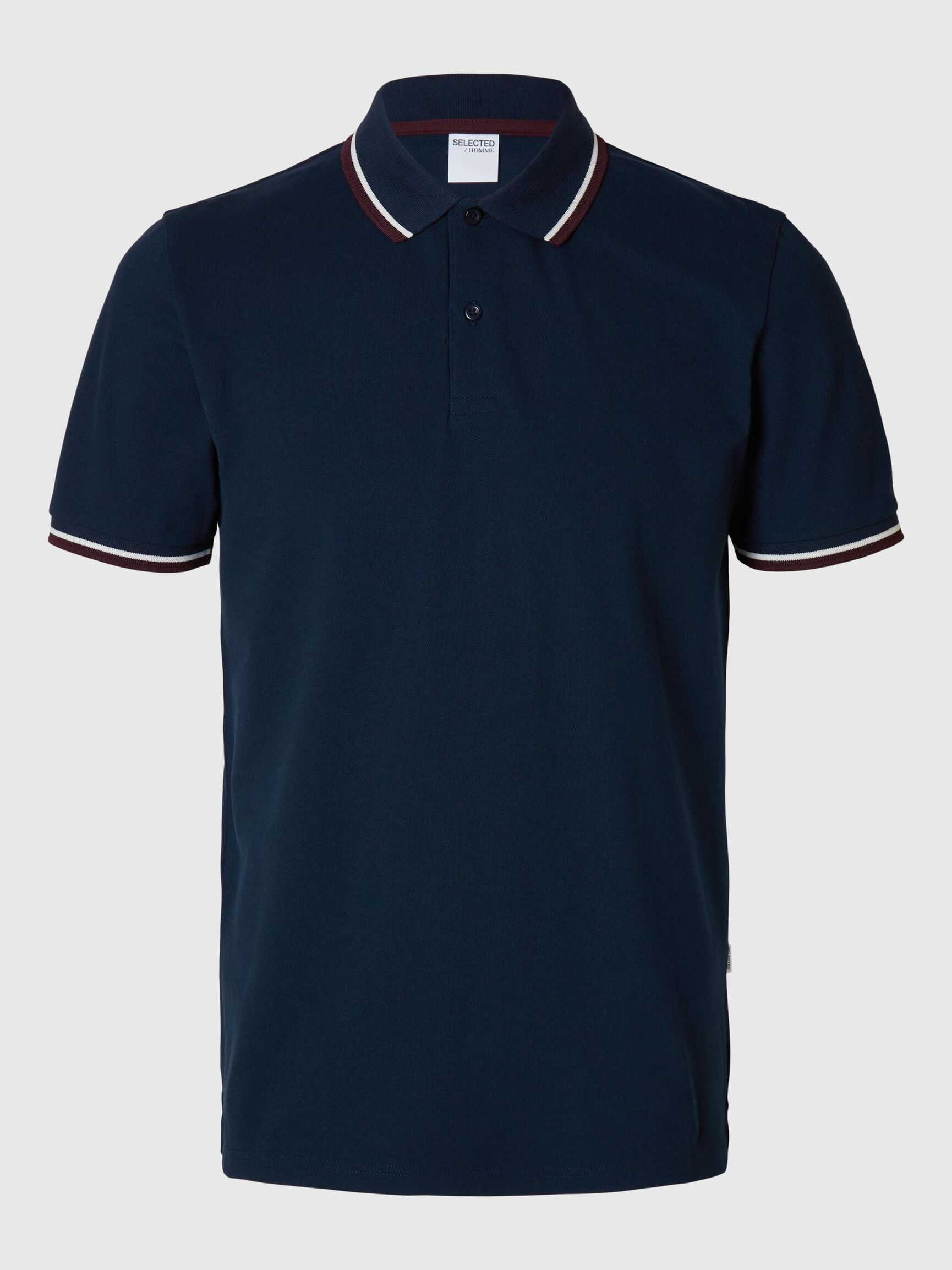 SHORT SLEEVED POLO SHIRT, Dark Sapphire, highres