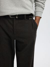 WOOL BLEND LOOSE-FIT TROUSERS, Delicioso, highres