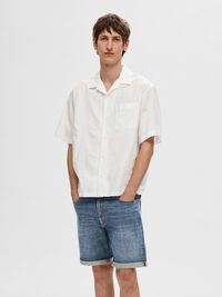 SEERSUCKER CHEMISE À MANCHES COURTES, Bright White, highres