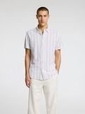 Selected COTTON BLEND SHORT SLEEVED SHIRT, White, highres - 16079053_White_1175195_003.jpg