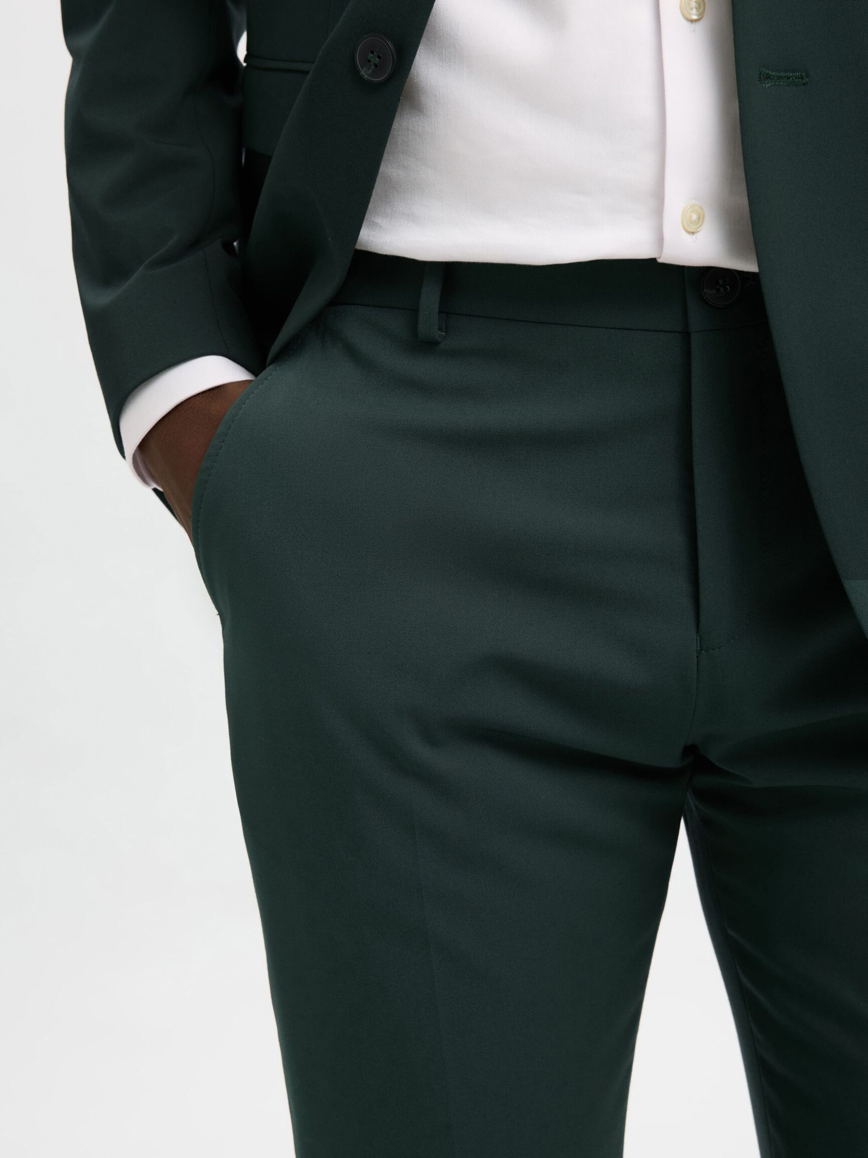 175 SLIM FIT TROUSERS, Forest Night, highres