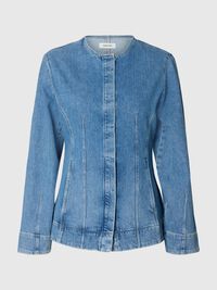 SKRÆDDERSYEDE DENIMJAKKE, Light Blue Denim, highres