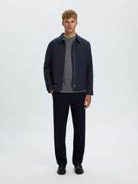 REGULAR FIT JACKET, Navy Blazer, highres
