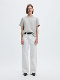 BOXY T-SHIRT, Light Grey Melange, highres