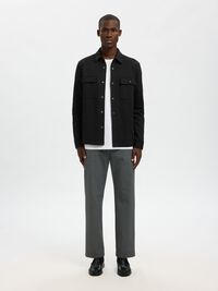 KLASSISCHES OVERSHIRT, Black, highres