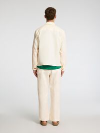 100% LINNEN OVERSHIRT, Egret, highres