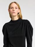 Selected DRAPED LONG SLEEVED TOP, Black, highres - 16097308_Black_006.jpg