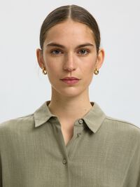 CROPPED SHORT SLEEVED SHIRT, Vetiver, highres