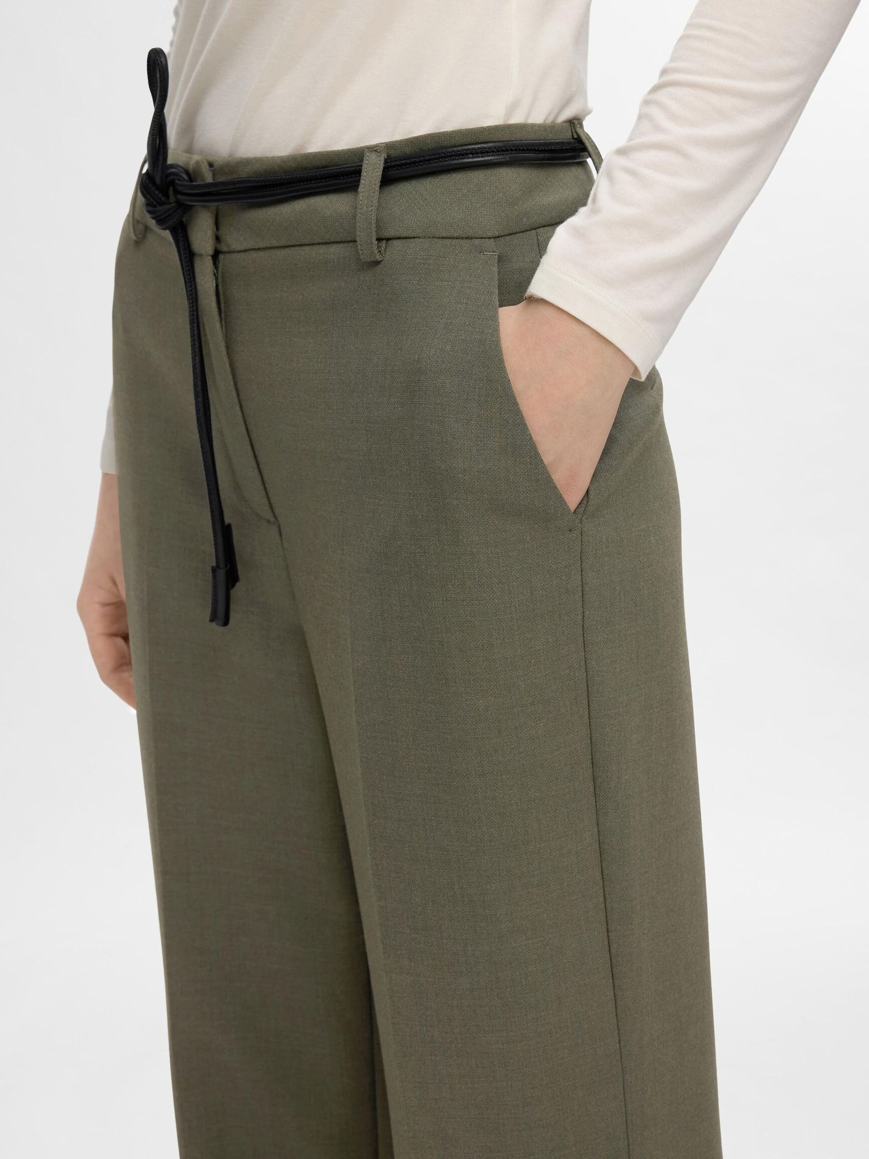 TAILORED WIDE-LEG TROUSERS, Kalamata, highres