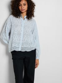 BORDADO INGLÉS CAMISA, Cashmere Blue, highres