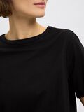 Selected 100% COTTON DETAILED T-SHIRT, Black, highres - 16097834_Black_006.jpg