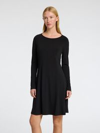 LANGARM MINIKLEID, Black, highres