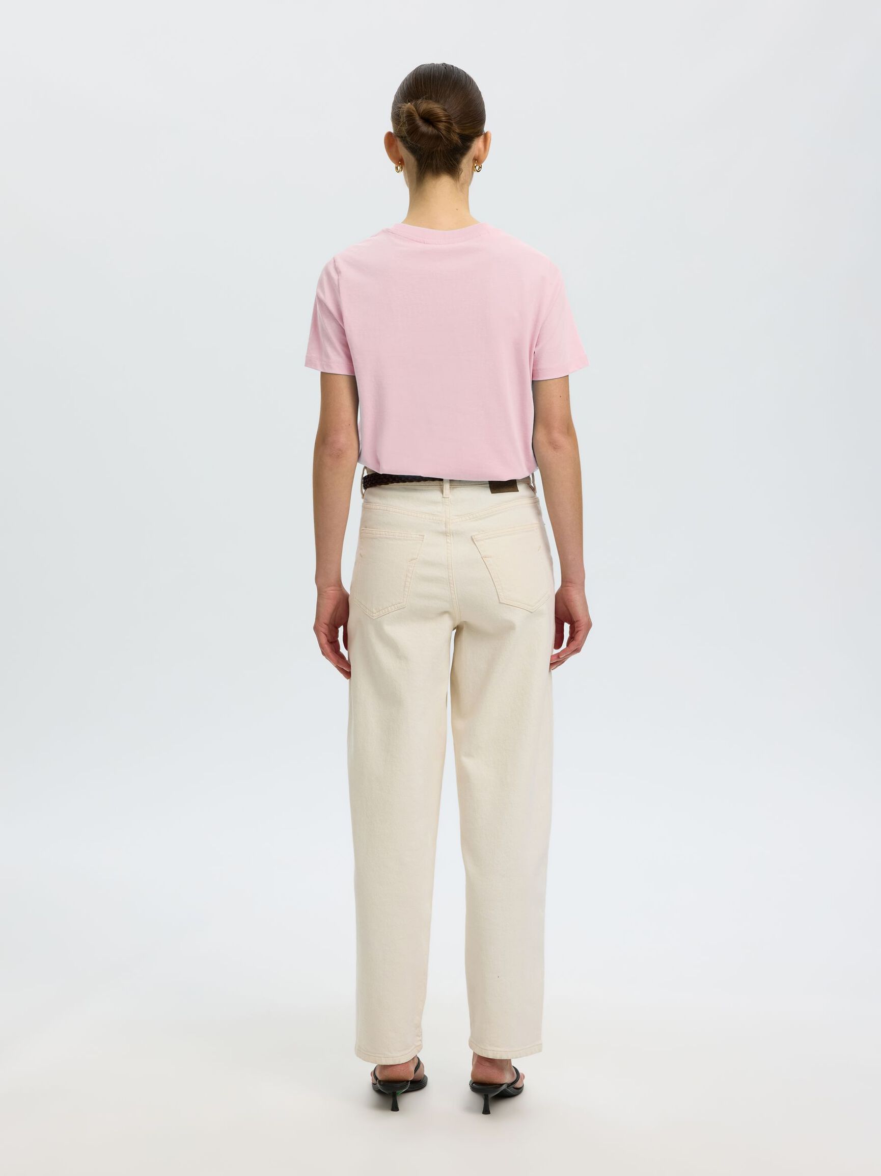 CLASSIC COTTON T-SHIRT, Bleached Mauve, highres