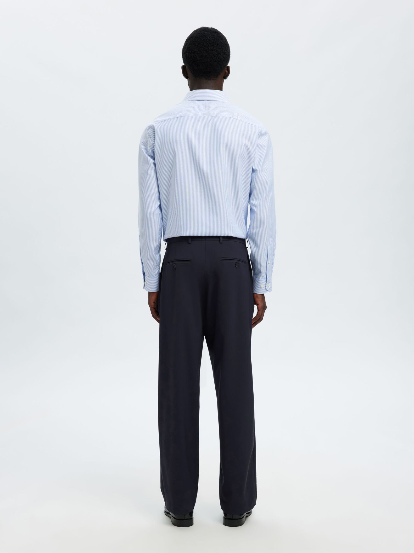 220 LOOSE FIT  SUIT TROUSERS, Navy Blazer, highres