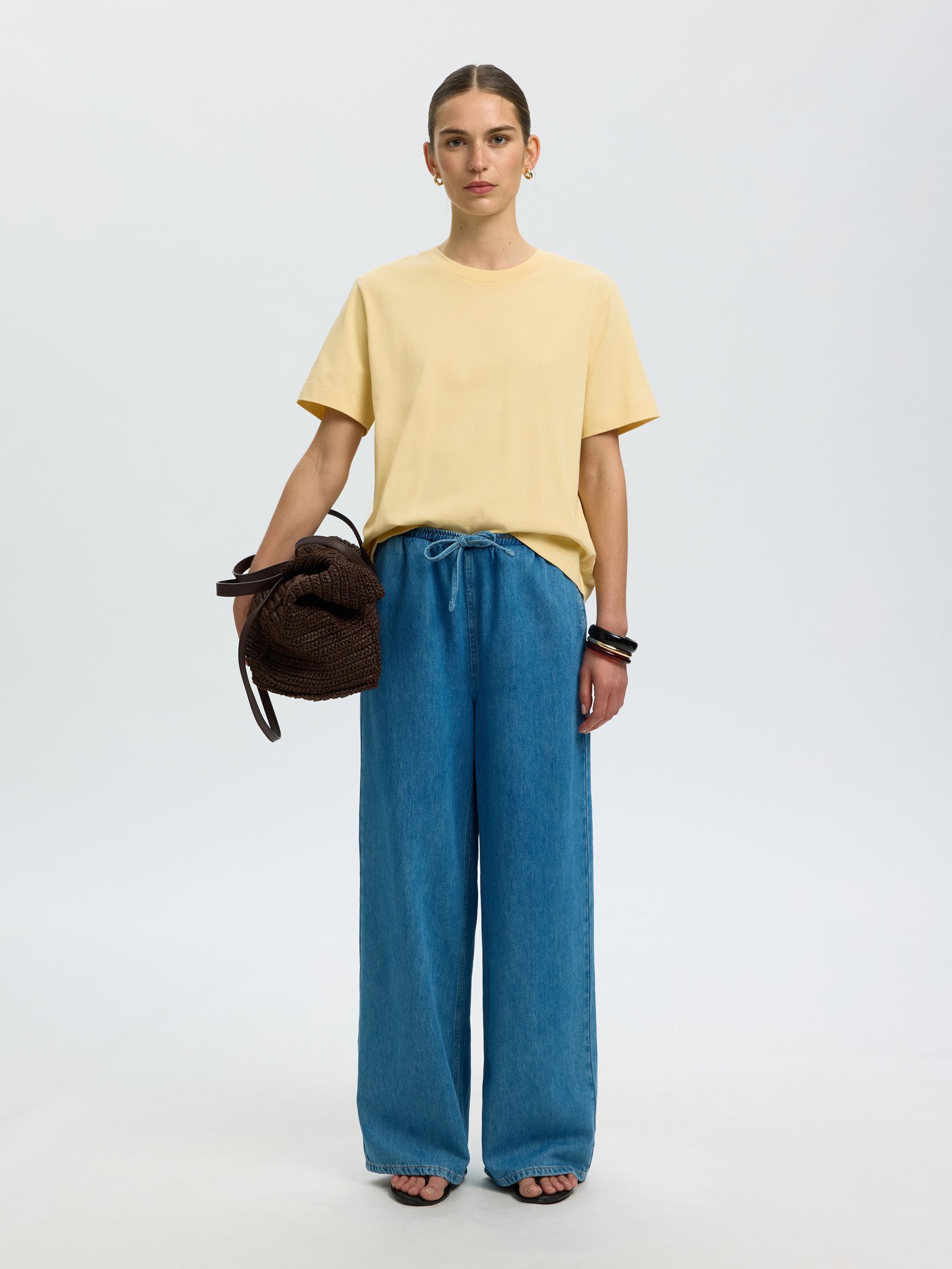 BOXY T-SHIRT, Italian Straw, highres