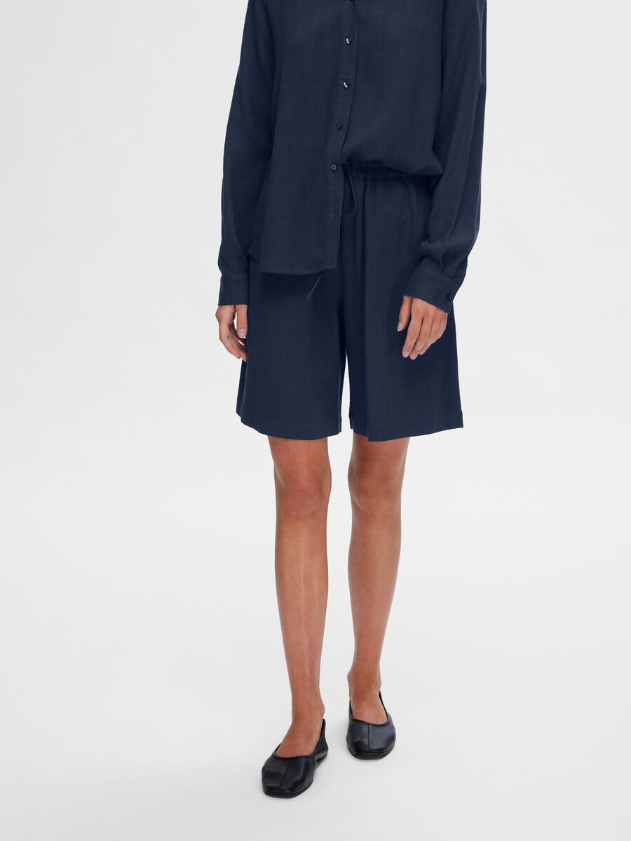 Selected VISKOSEMIX SHORTS, Dark Sapphire, highres - 16093932_DarkSapphire_003.jpg