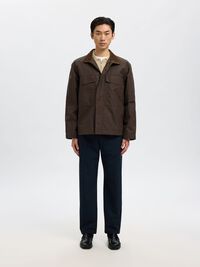 HALF-ZIP PULLOVER, Oatmeal, highres
