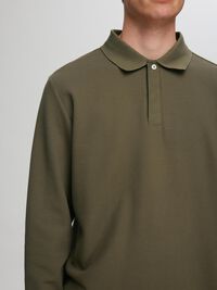 LONG SLEEVED POLO SHIRT, Kalamata, highres