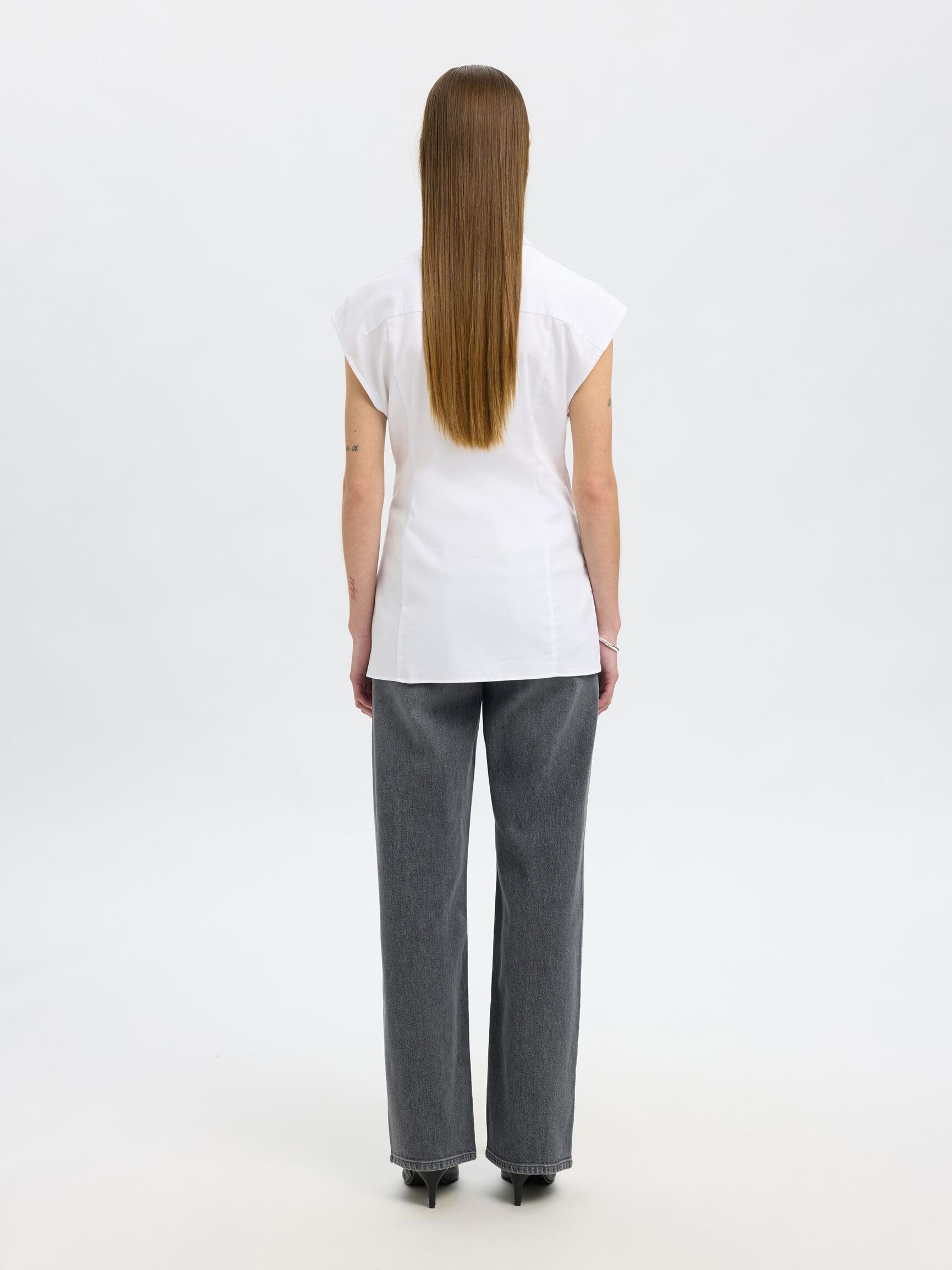 SLIM FIT KURZARMHEMD, Bright White, highres