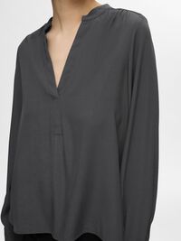 CUELLO EN V BLUSA DE CUELLO EN PICO, Volcanic Ash, highres