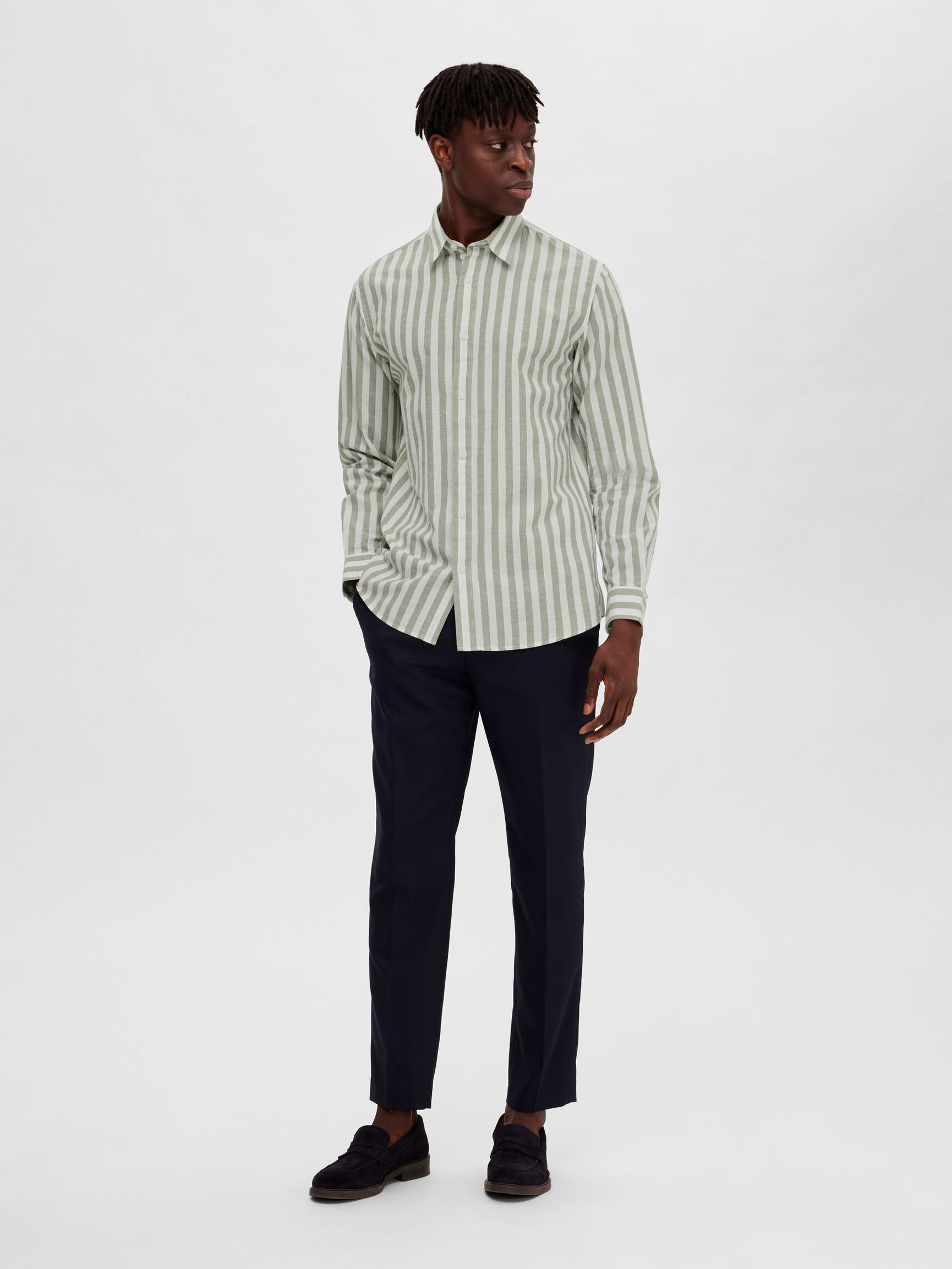 SLIM FIT SHIRT, Desert Sage, highres