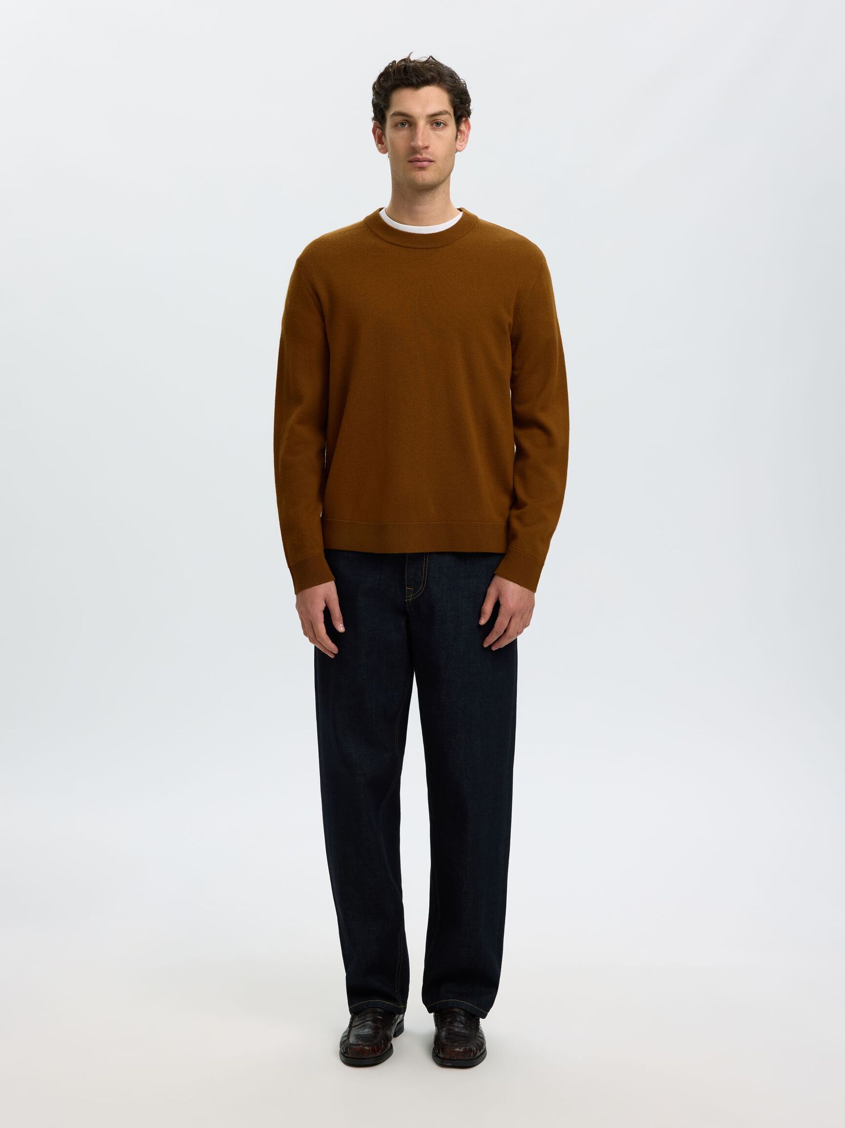 100% MERINO WOOL PULLOVER, Monks Robe, highres