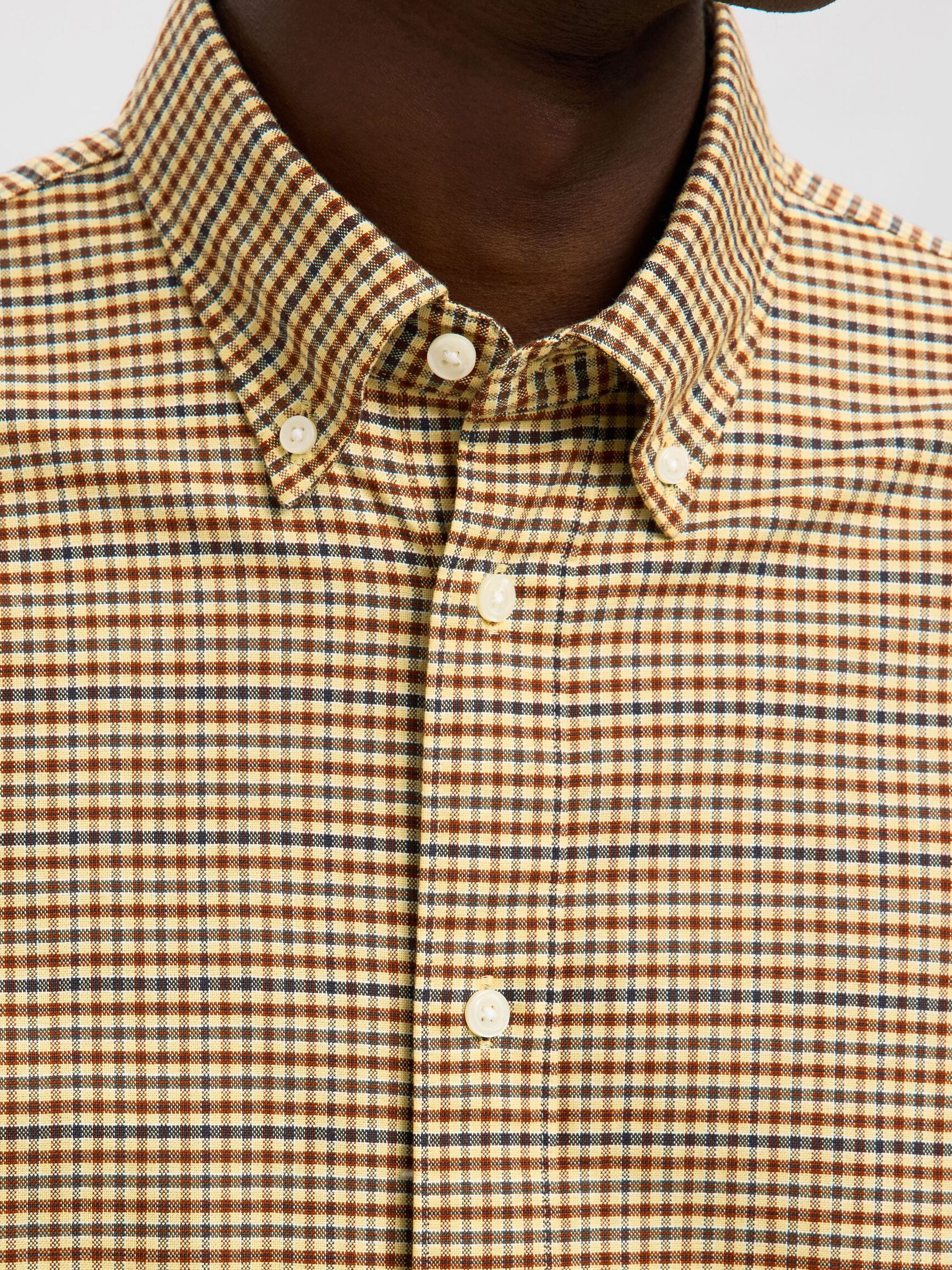 REGULAR FIT BAUMWOLL BUTTON DOWN HEMD, Sand, highres