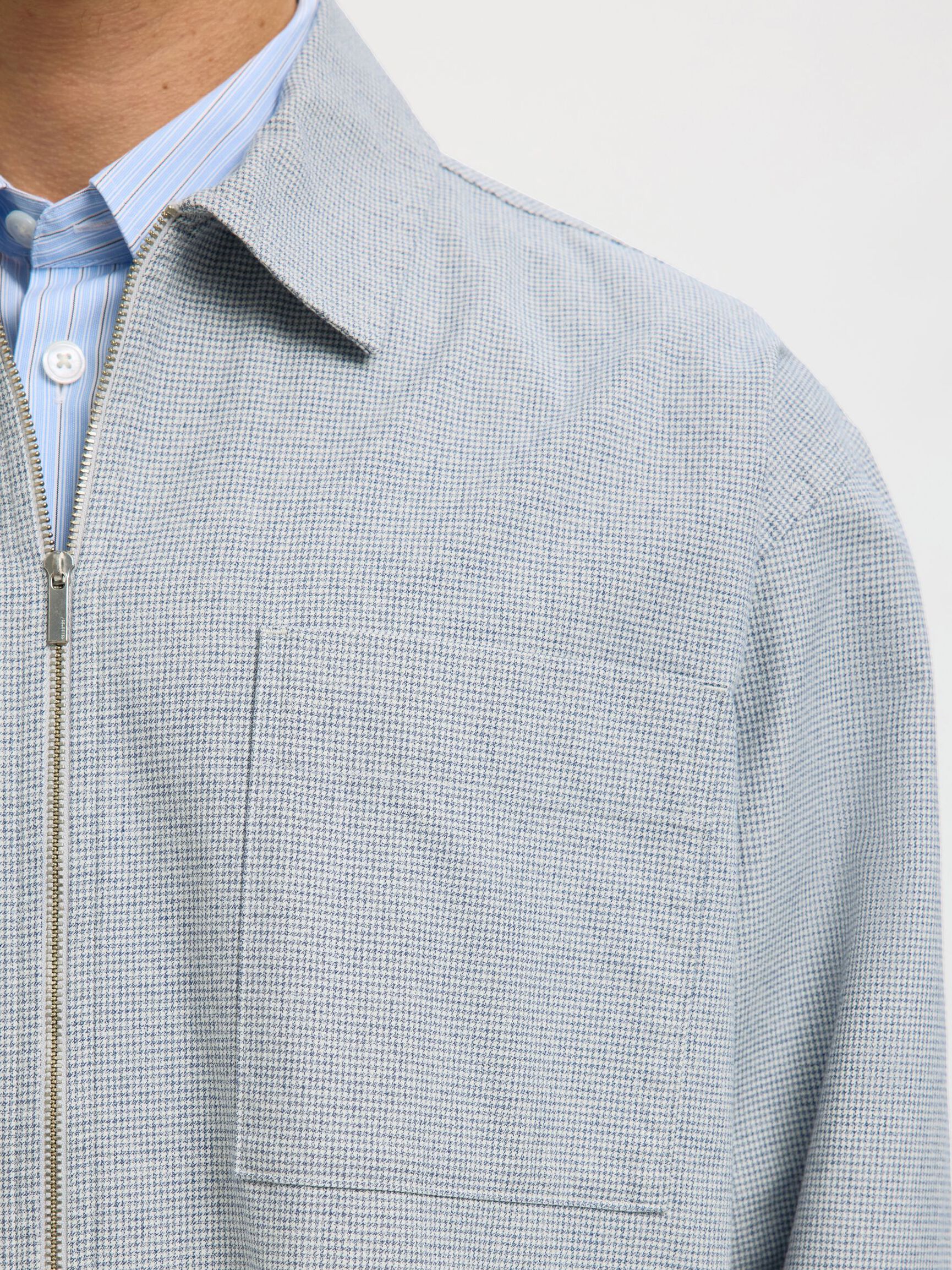 RELAXED FIT OVERSHIRT, Blue Mirage, highres