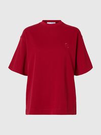 RELAXED FIT BORDURING T-SHIRT, Savvy Red, highres
